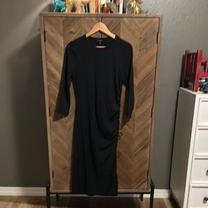 Banana Republic black midi dress size small